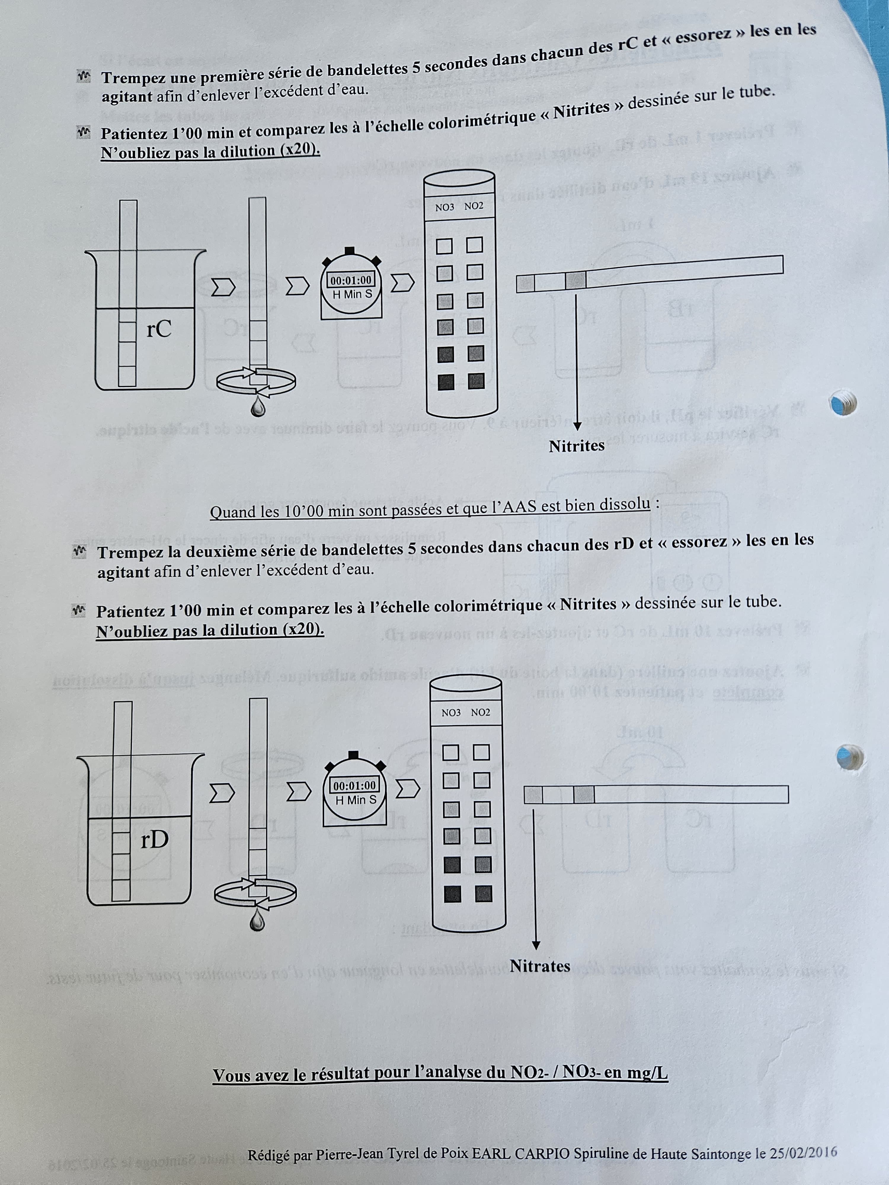Bandelettes nitrates 3
